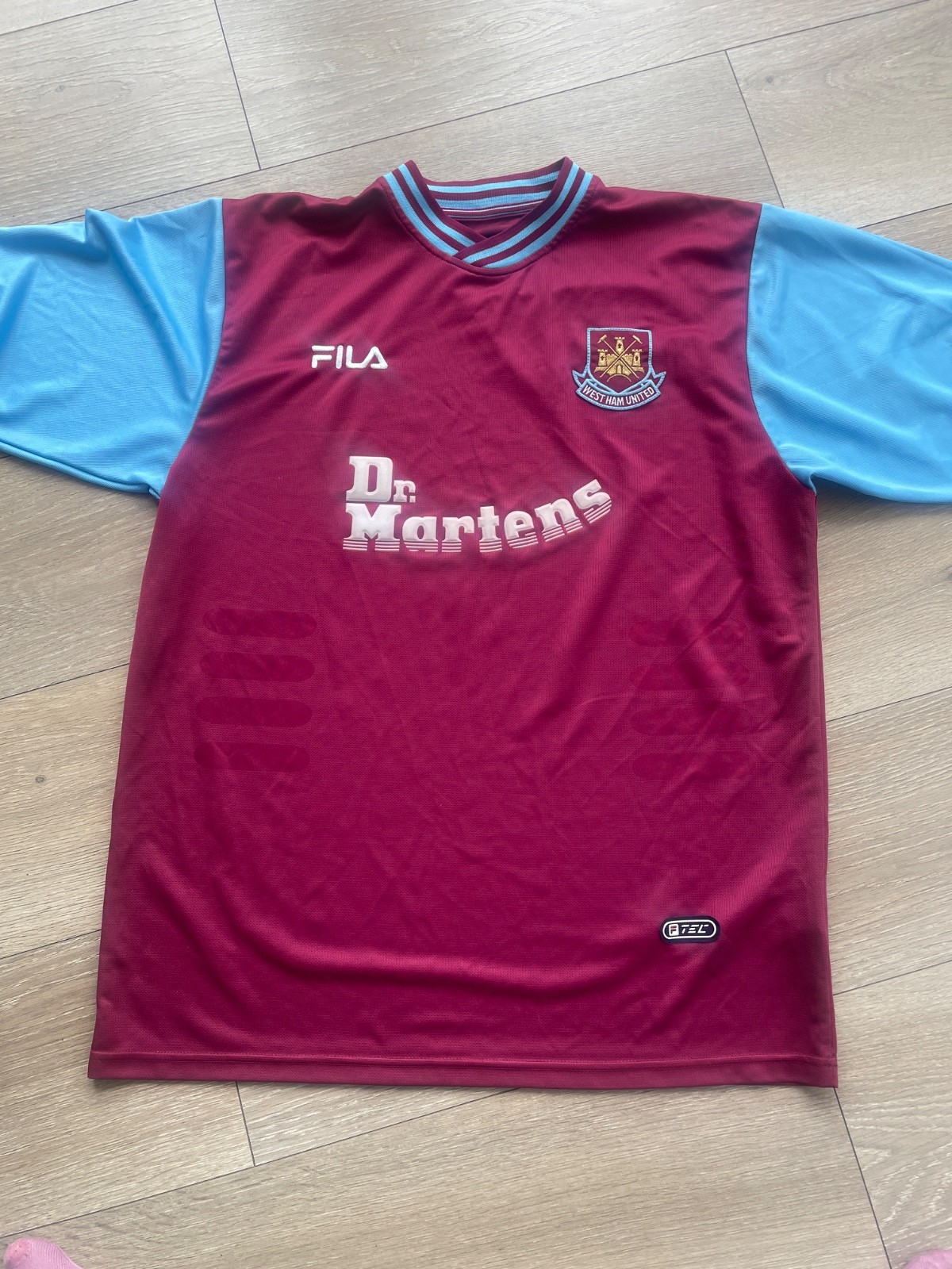 West Ham Utd Official Fila Football Shirt Used Excellent condition Size XL 2001 for sale on Ebay