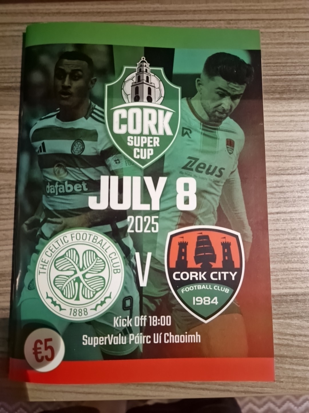 CELTIC Glasgow Scotland v CORK CITY Ireland 8 July 2025 Friendly for sale on Ebay