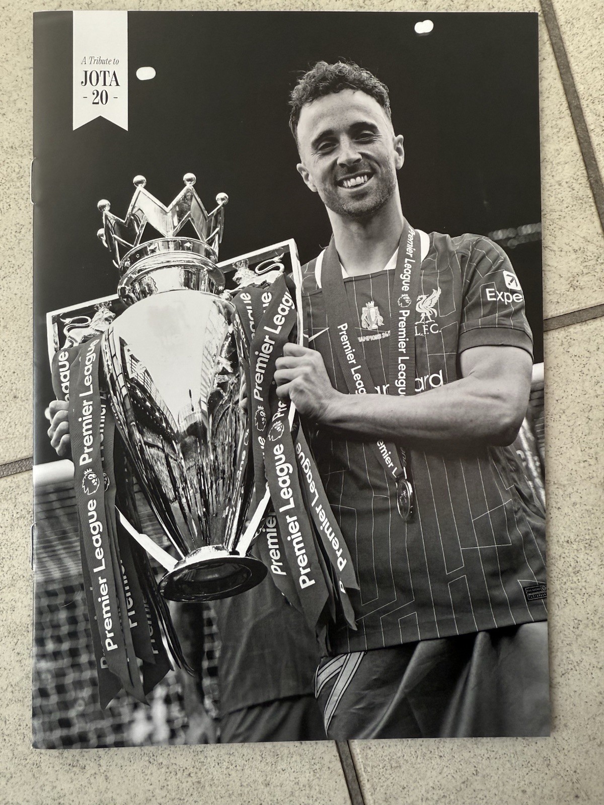 Diogo Jota memorial matchday programme for sale on Ebay
