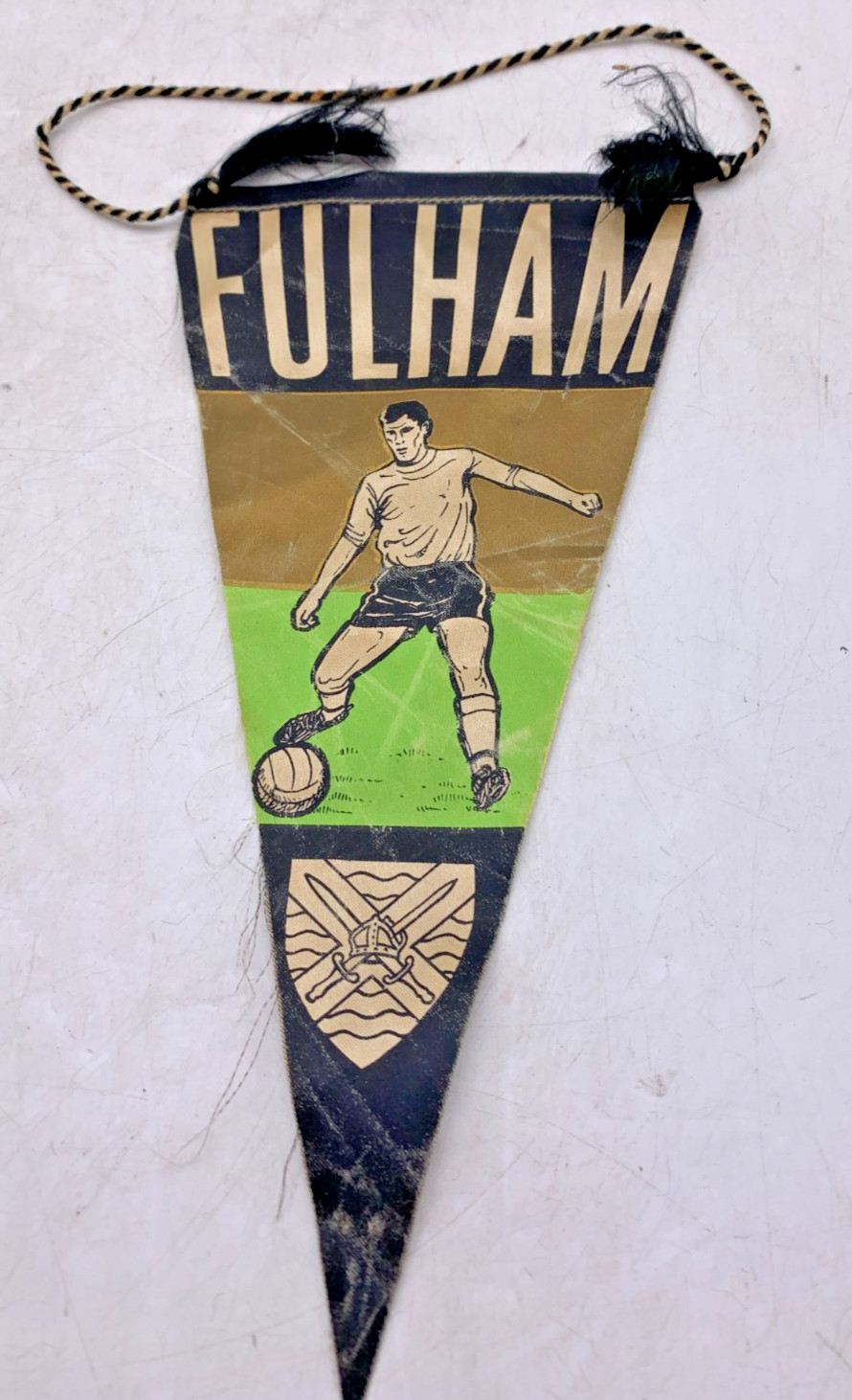 VINTAGE Football Pennant 1960s/1970s Fulham FC Football Pennant for sale on Ebay