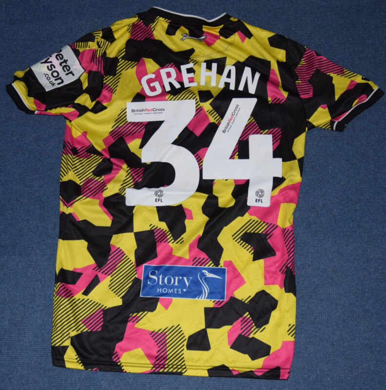 2023/24 Carlisle United Match Worn Shirt Sean Grehan (loan from Crystal Palace) for sale on Ebay