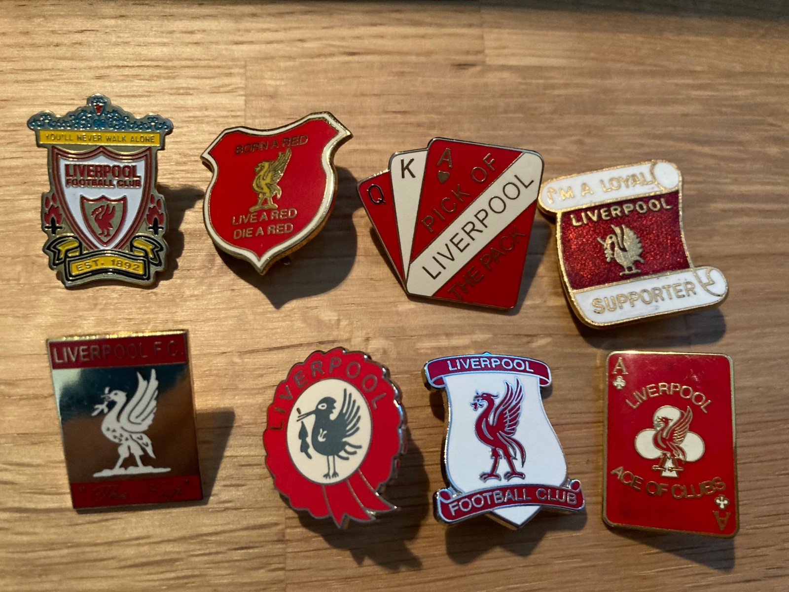 8x  Liverpool Football Club Pin Badges for sale on Ebay
