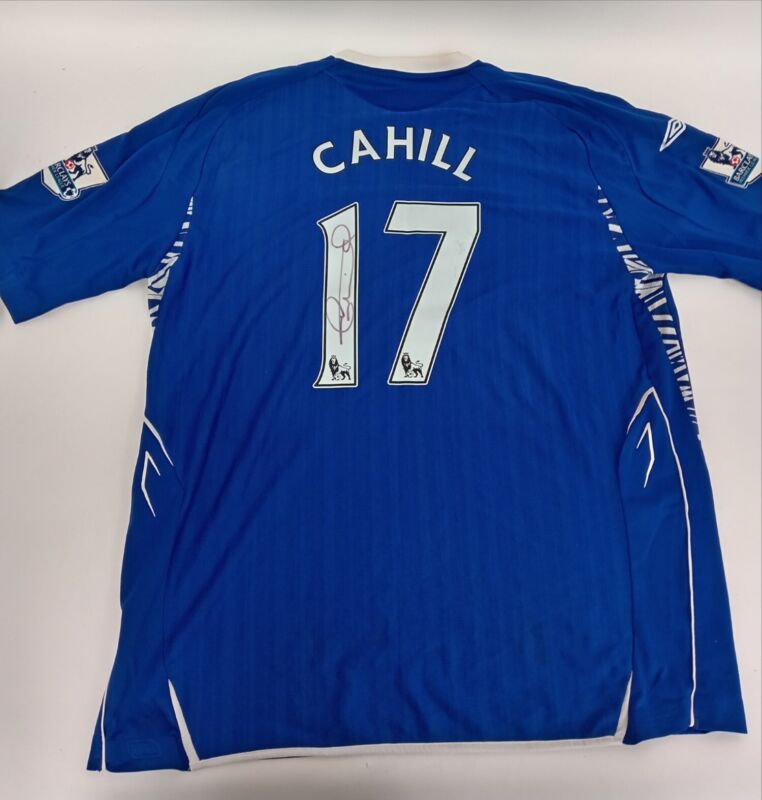 SIGNED Everton 2007/08 Shirt TIM CAHILL Football Jersey Kit Collectable Size 2XL for sale on Ebay