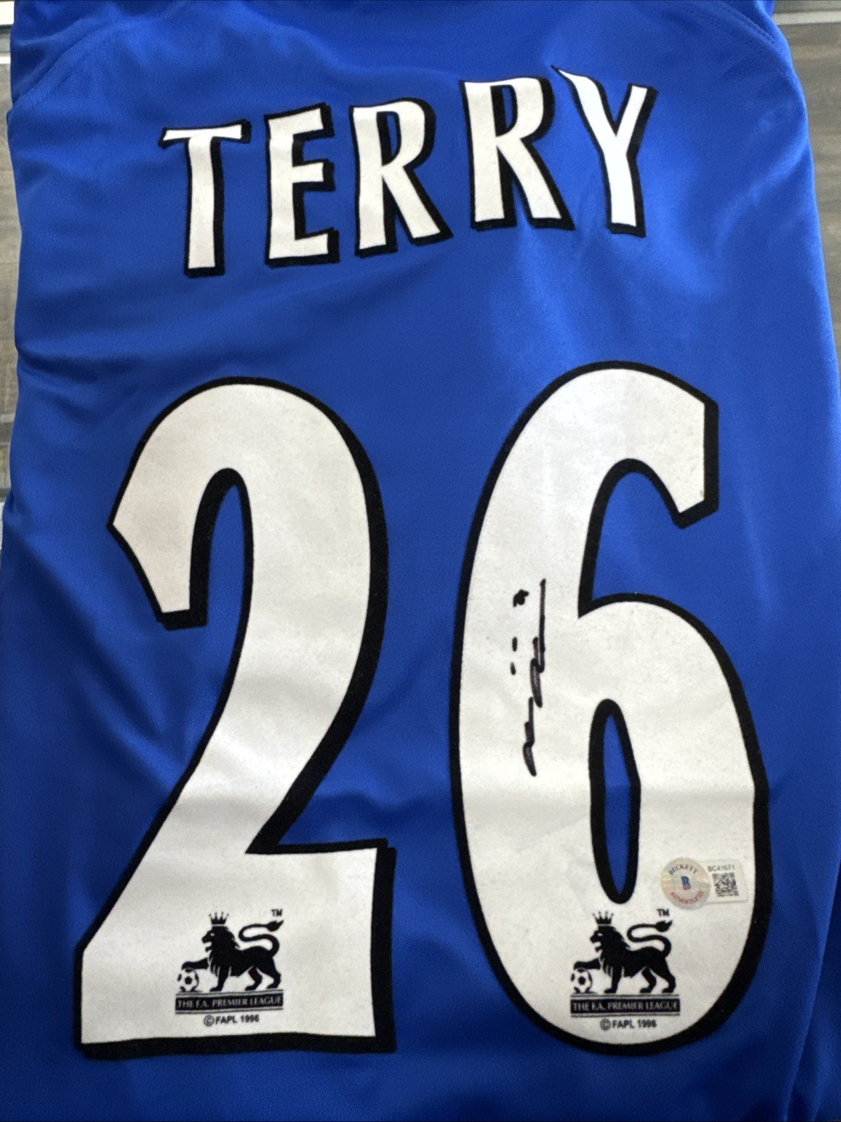 John Terry Chelsea Jersey Signed And Comes With Beckett COA for sale on Ebay