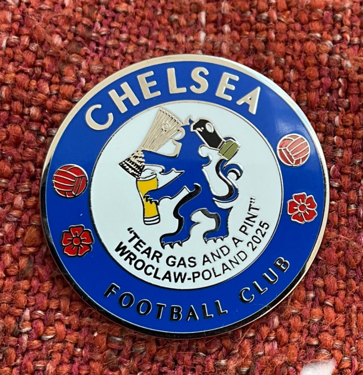 Chelsea Fc - “ Tear Gas And A Pint“ Wroclaw 2025 for sale on Ebay