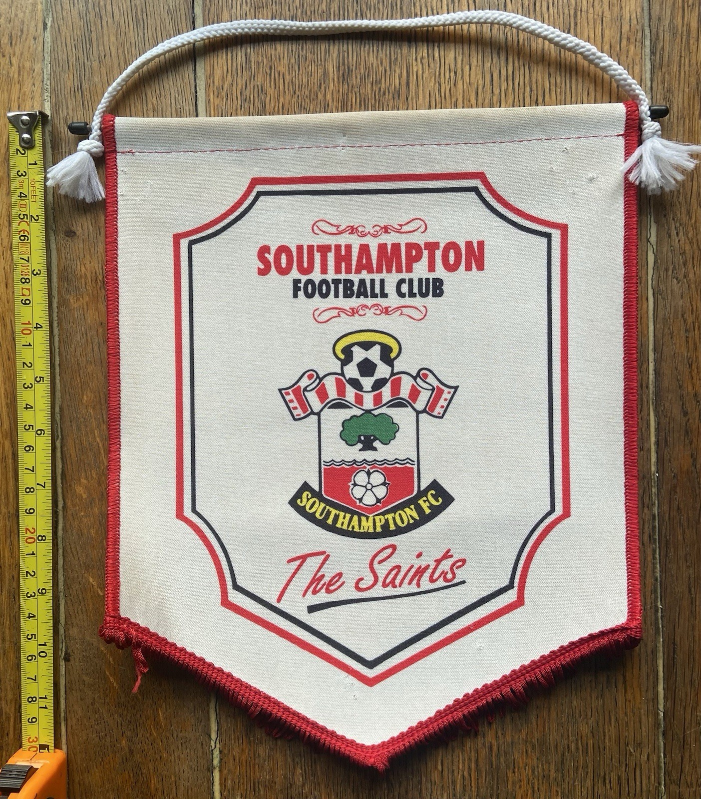 1974+ Vintage SOUTHAMPTON FC Large Pennant. 35cm x 28cm. Lovely condition. for sale on Ebay
