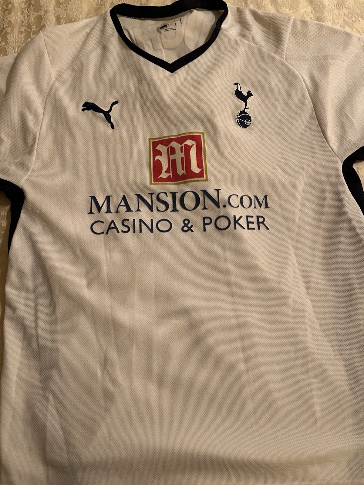Tottenham Hotspurs white Mansion Football Top Mens Sze Medium Pavlyuchenko  2008 for sale on Ebay