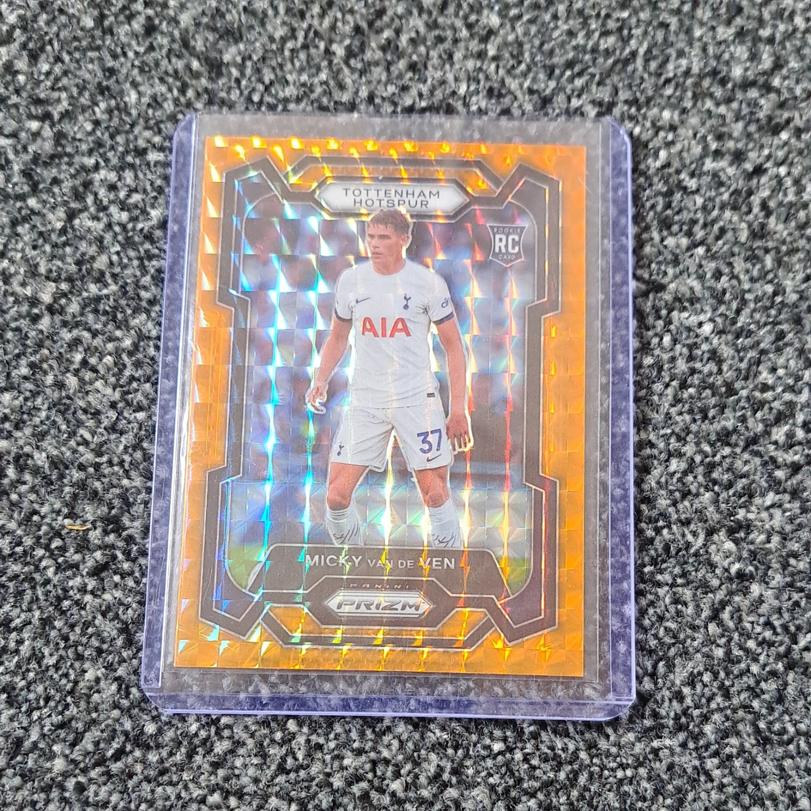 MICKY VAN DE VEN RC 23/24 Panini Prizm ORANGR MOSAIC #126 EPL Tottenham Hotspur for sale on Ebay
