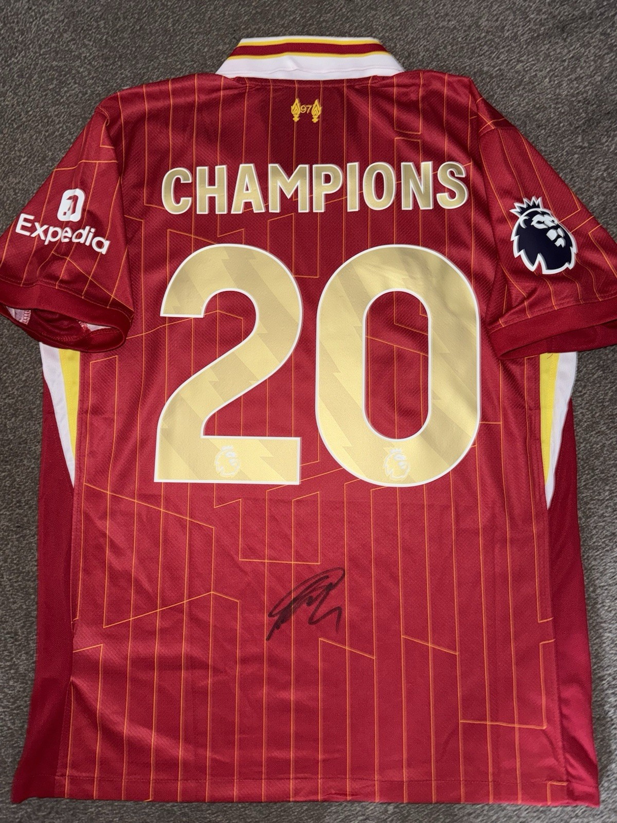 SIGNED LIVERPOOL SHIRT Konstantinos Tsimikas 24/25 20 TIMES GREECE  for sale on Ebay