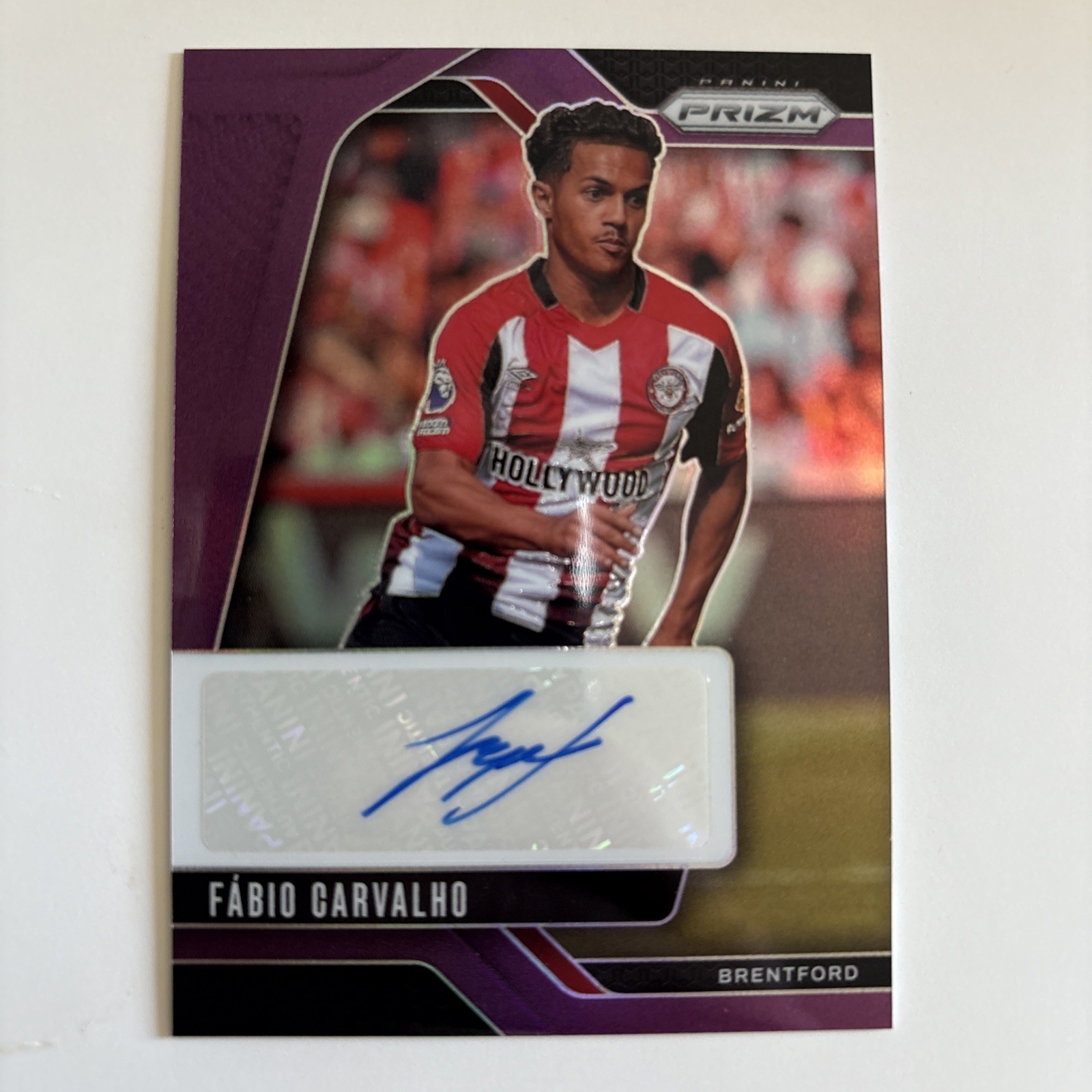 Panini Prizm EPL 2024-25 Fabio Carvalho Purple Auto /25 Brentford  for sale on Ebay