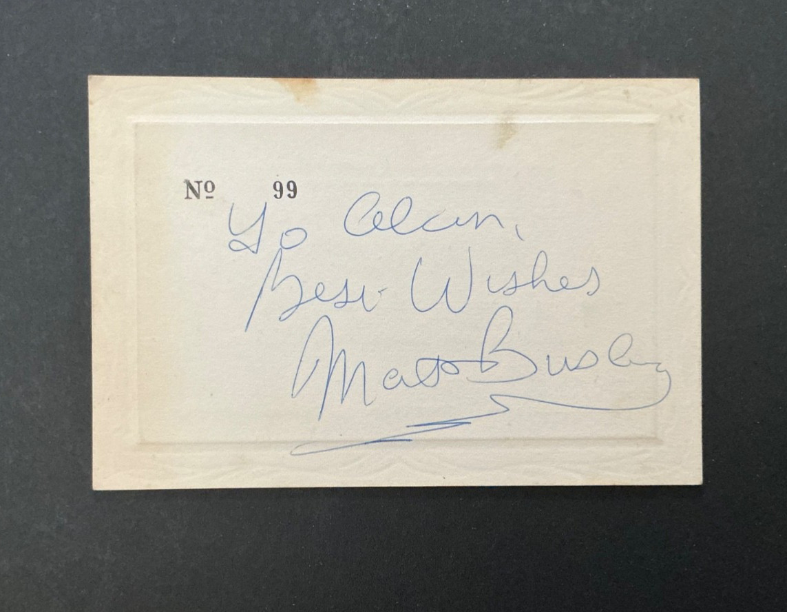 Football interest - 1940’s /50’s scrapbook - Autographs MATT BUSBY and others for sale on Ebay