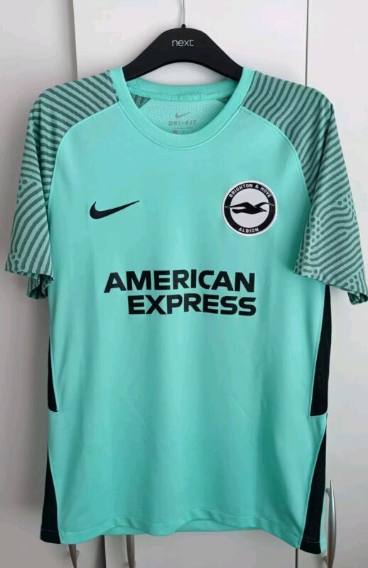 Brighton And Hove Albion Nike Third Shirt - 22/23 Season - Hyper Turquoise  for sale on Ebay