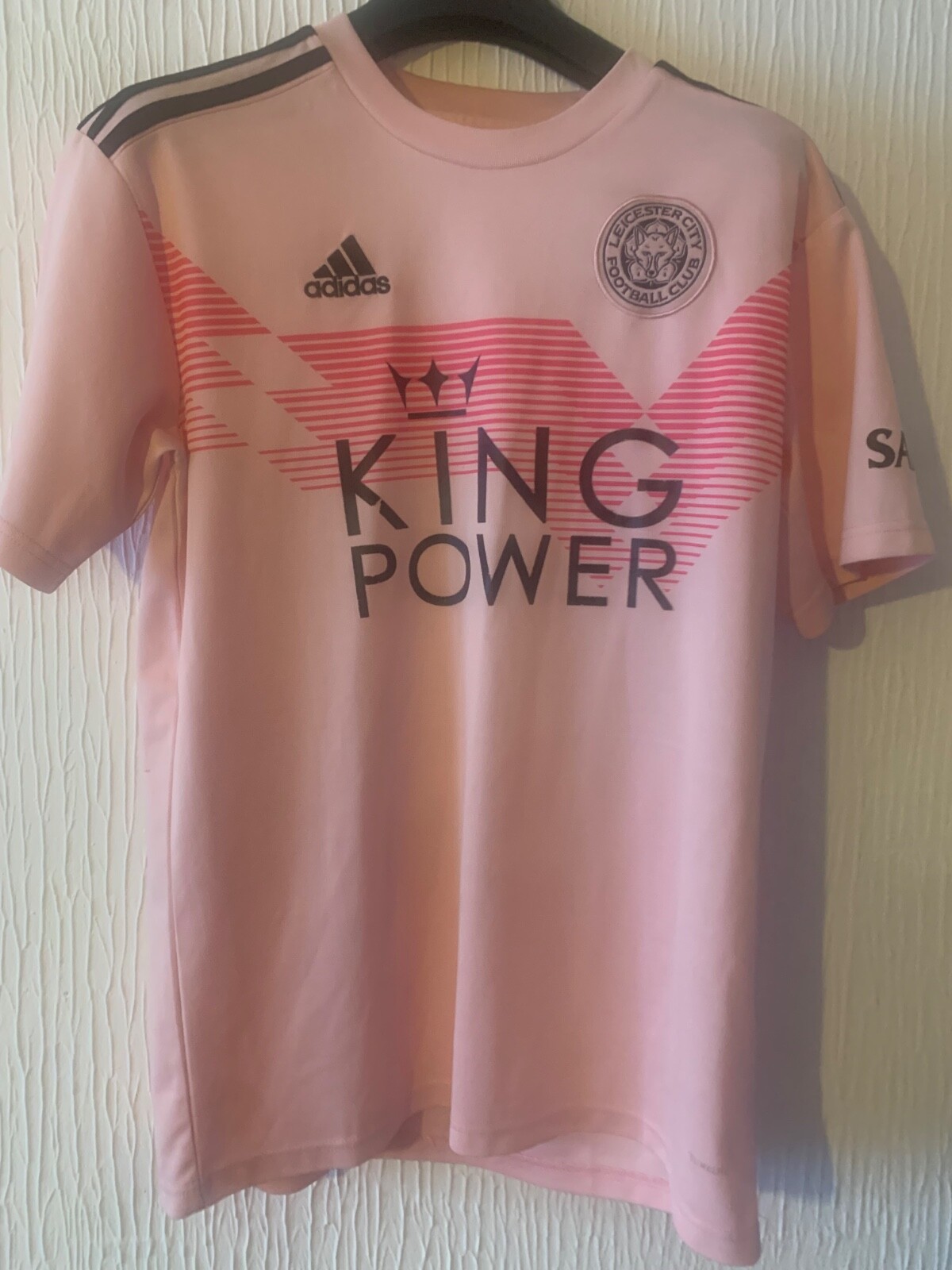 Adidas Leicester City Soccer Jersey 2019-20 Away Pink Football Shirt Size L for sale on Ebay