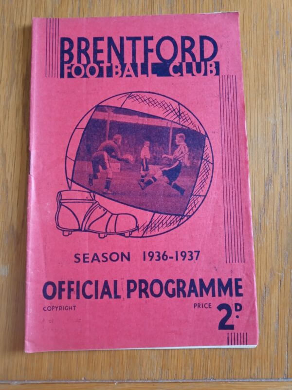 Brentford v Stoke City. 19th December, 1936. for sale on Ebay