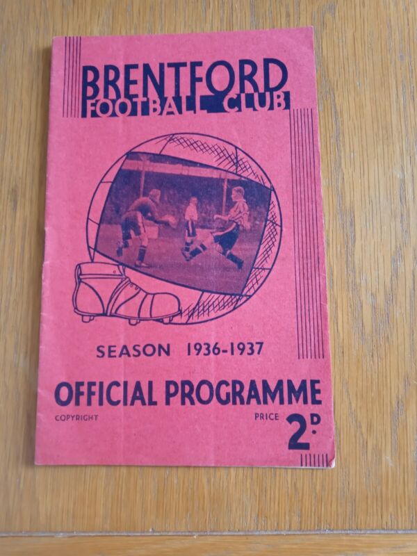 Brentford v Charlton Athletic. 17th September, 1936. for sale on Ebay