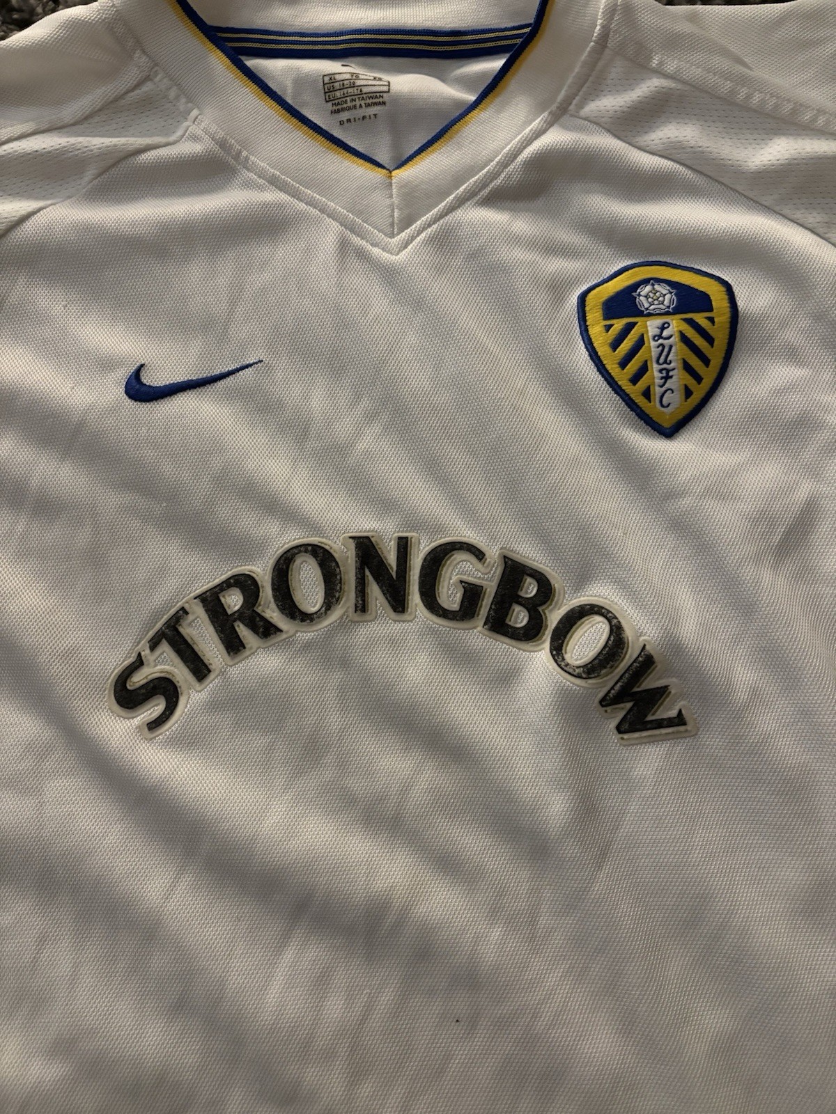Leeds United LUFC football Shirt Kids Strongbow Vintage Boys Size XL Nike for sale on Ebay
