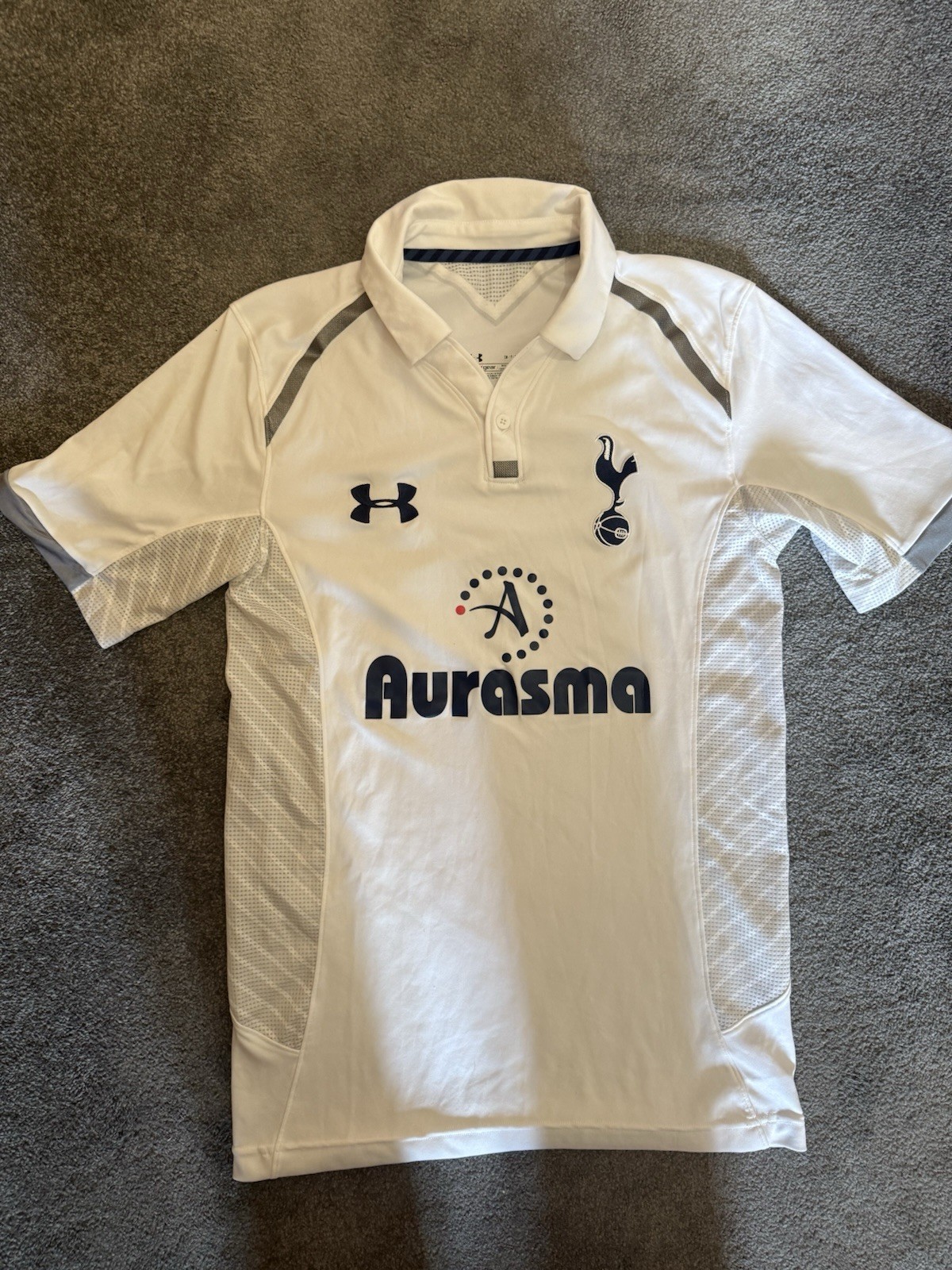 Tottenham Hotspur Home Football Shirt 2012/13 White Under Armour Size S for sale on Ebay