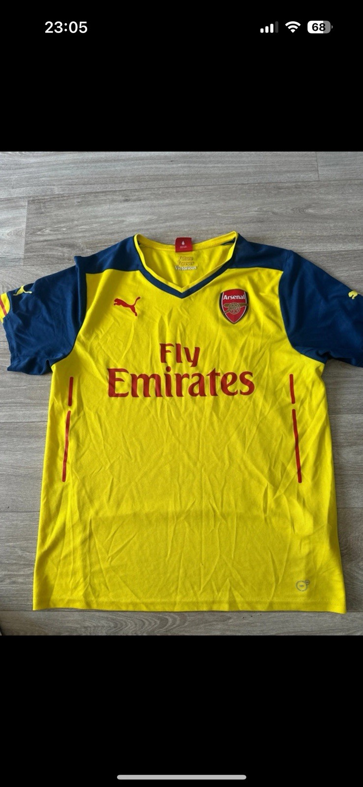 Arsenal Authentic Men's Second Kit Shirt 2014/15 - Size large for sale on Ebay