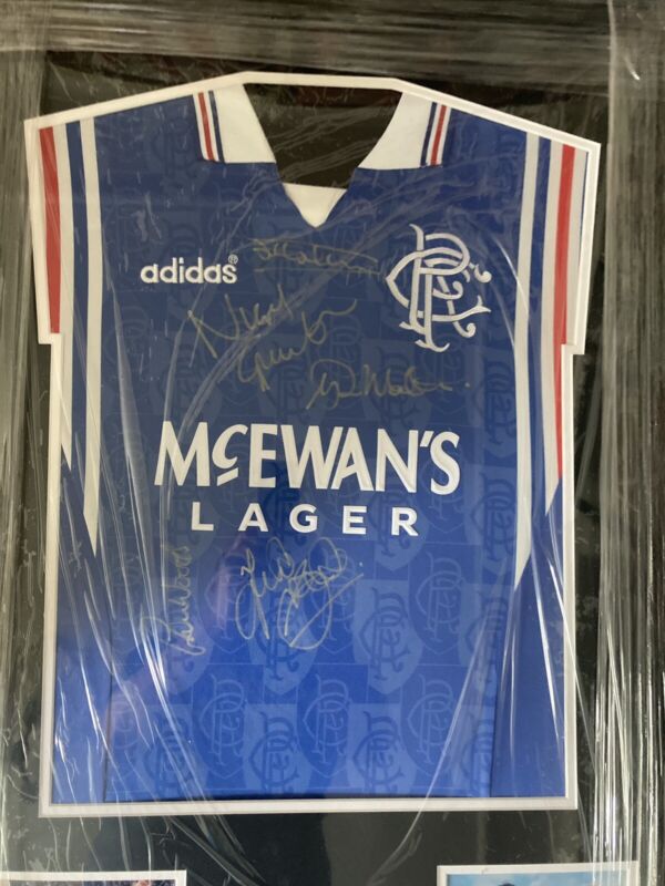 Framed Rangers Legends Signed Shirt With COA  for sale on Ebay