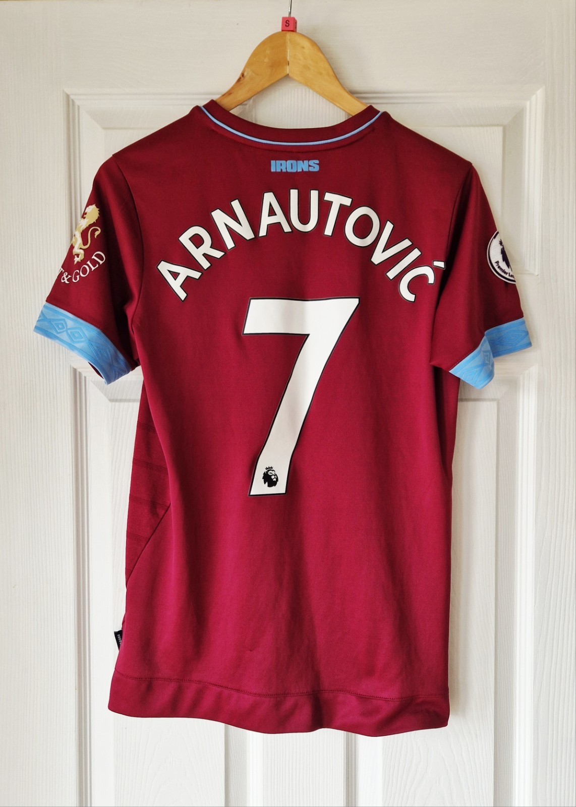 WEST HAM UTD HOME FOOTBALL SHIRT 2018/19 - ADULT SMALL  - ARNAUTOVIC for sale on Ebay