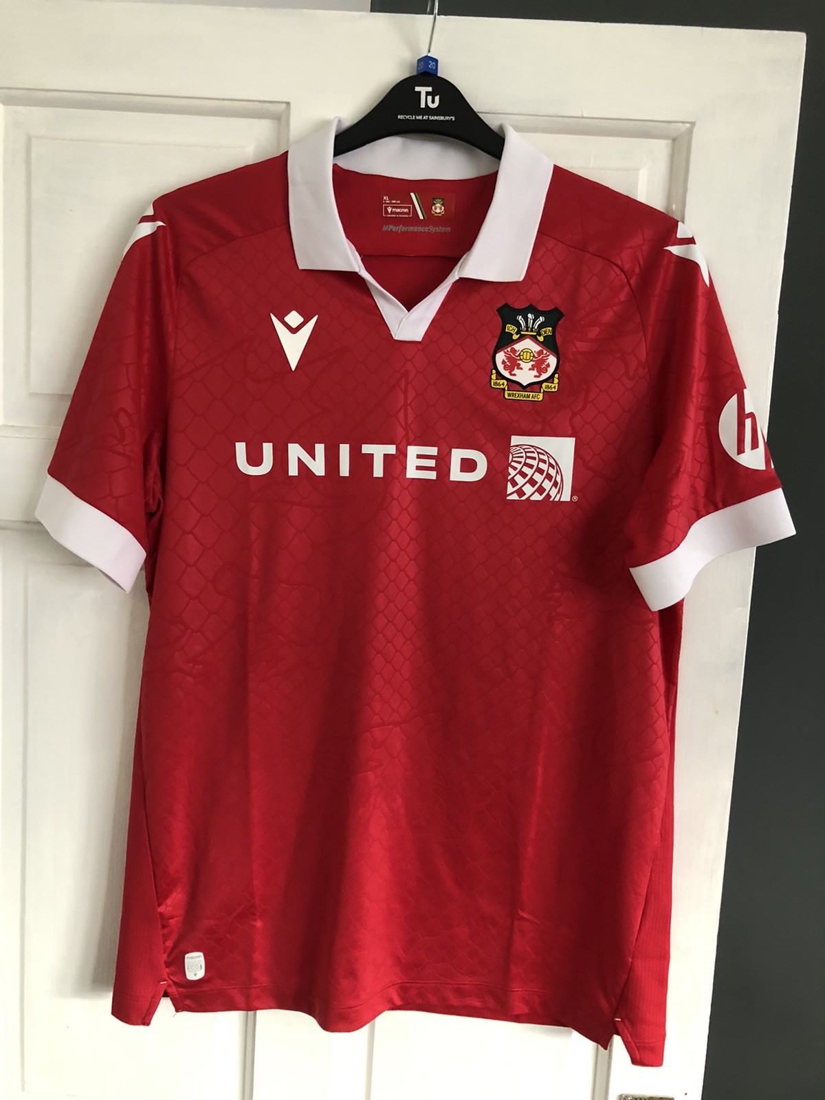 Official Wrexham 2024/2025 Home Shirt Xl for sale on Ebay