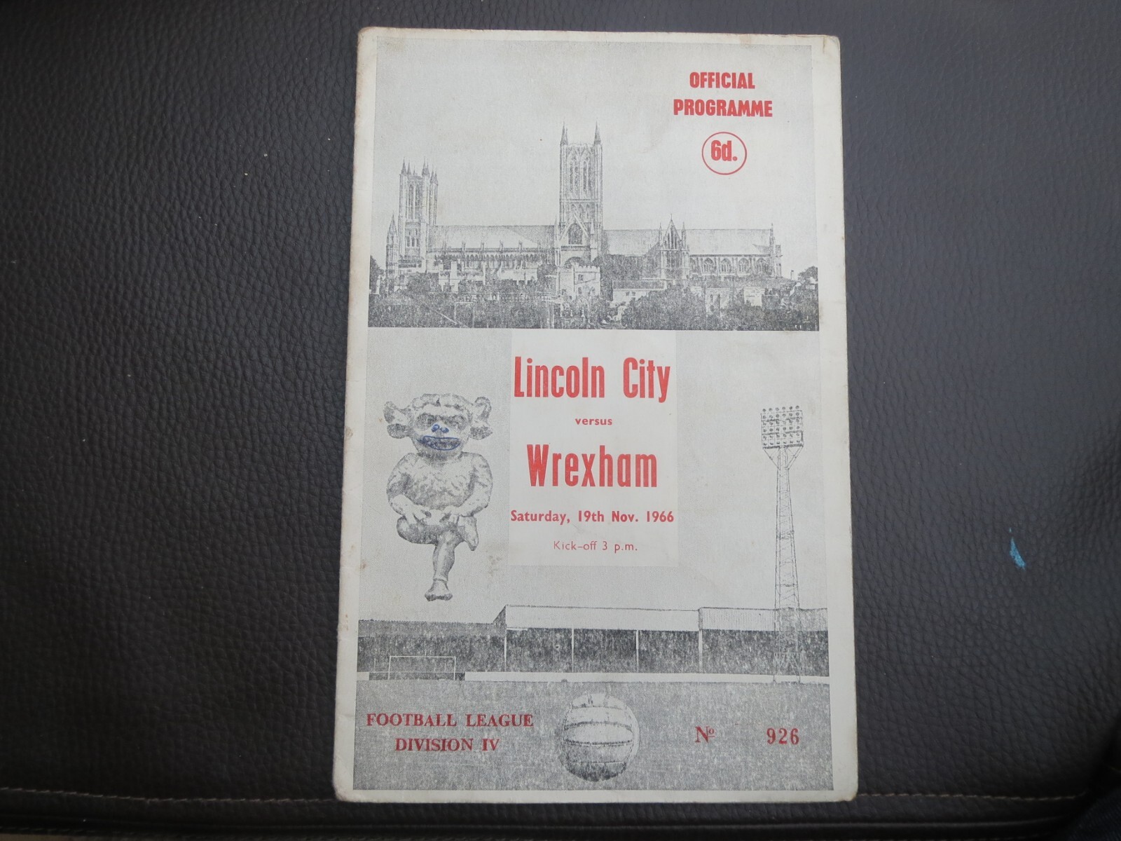 Lincoln City V  Wrexham    1966/7 for sale on Ebay