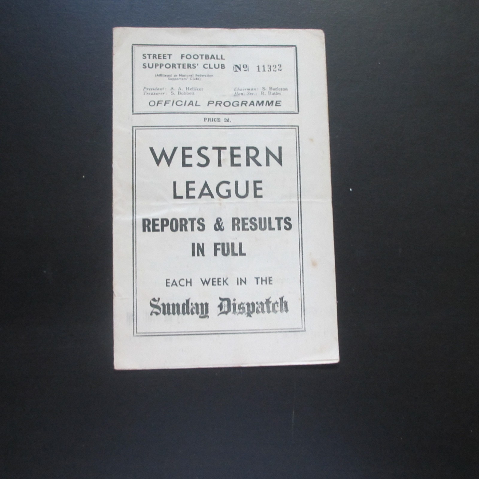 Street v Portland Western Lge 1950/1 for sale on Ebay