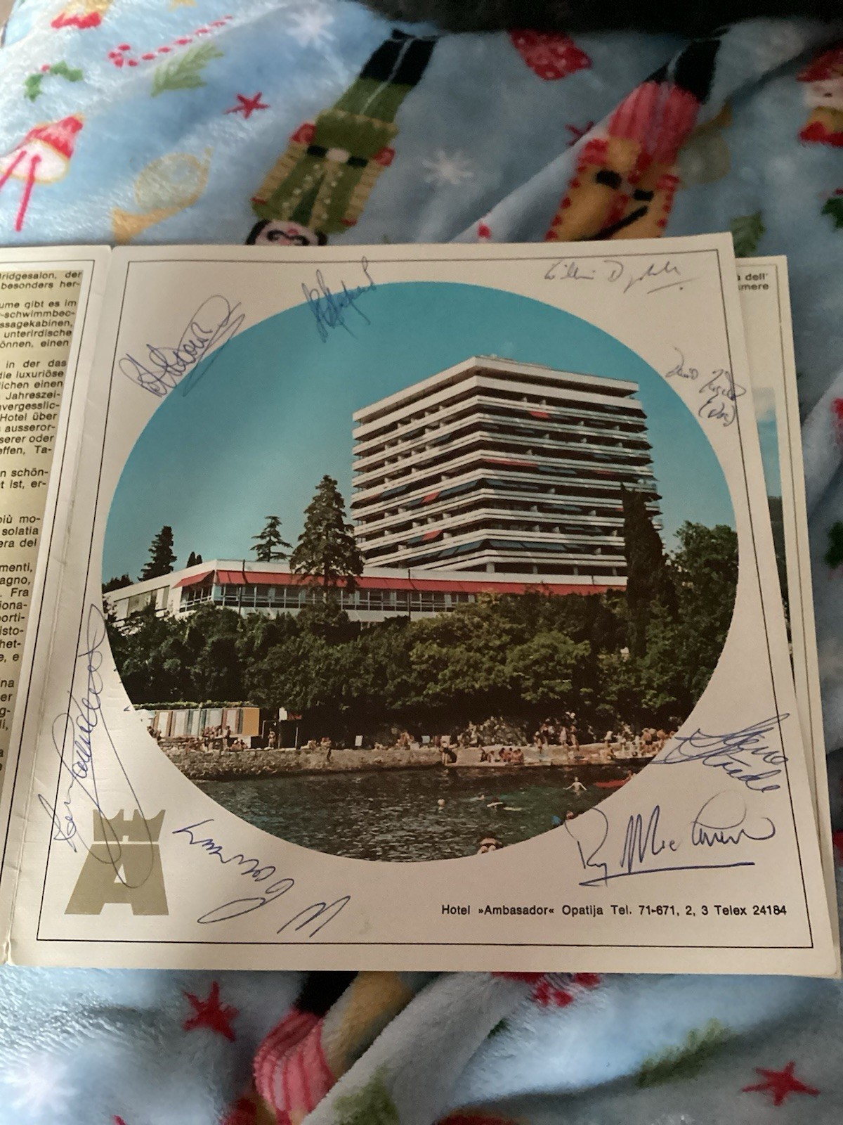 Signed hotel brochure from Aston Villa’s pre season tour in the balkans 1978. for sale on Ebay