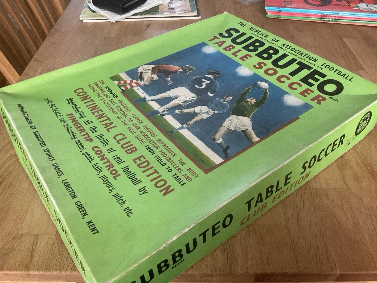 Vintage Subbuteo Table Soccer Continental Club Edition with Original Box 1970’s for sale on Ebay