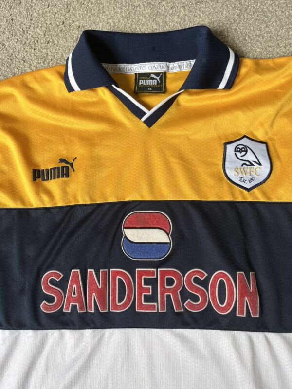 1998-2000 Puma Sheffield Wednesday Vintage Away Football Shirt - Long Sleeved for sale on Ebay