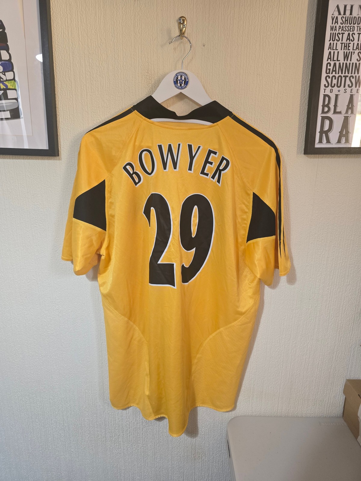 Newcastle United 2004/05 Adidas Third shirt #29 BOWYER - Medium for sale on Ebay
