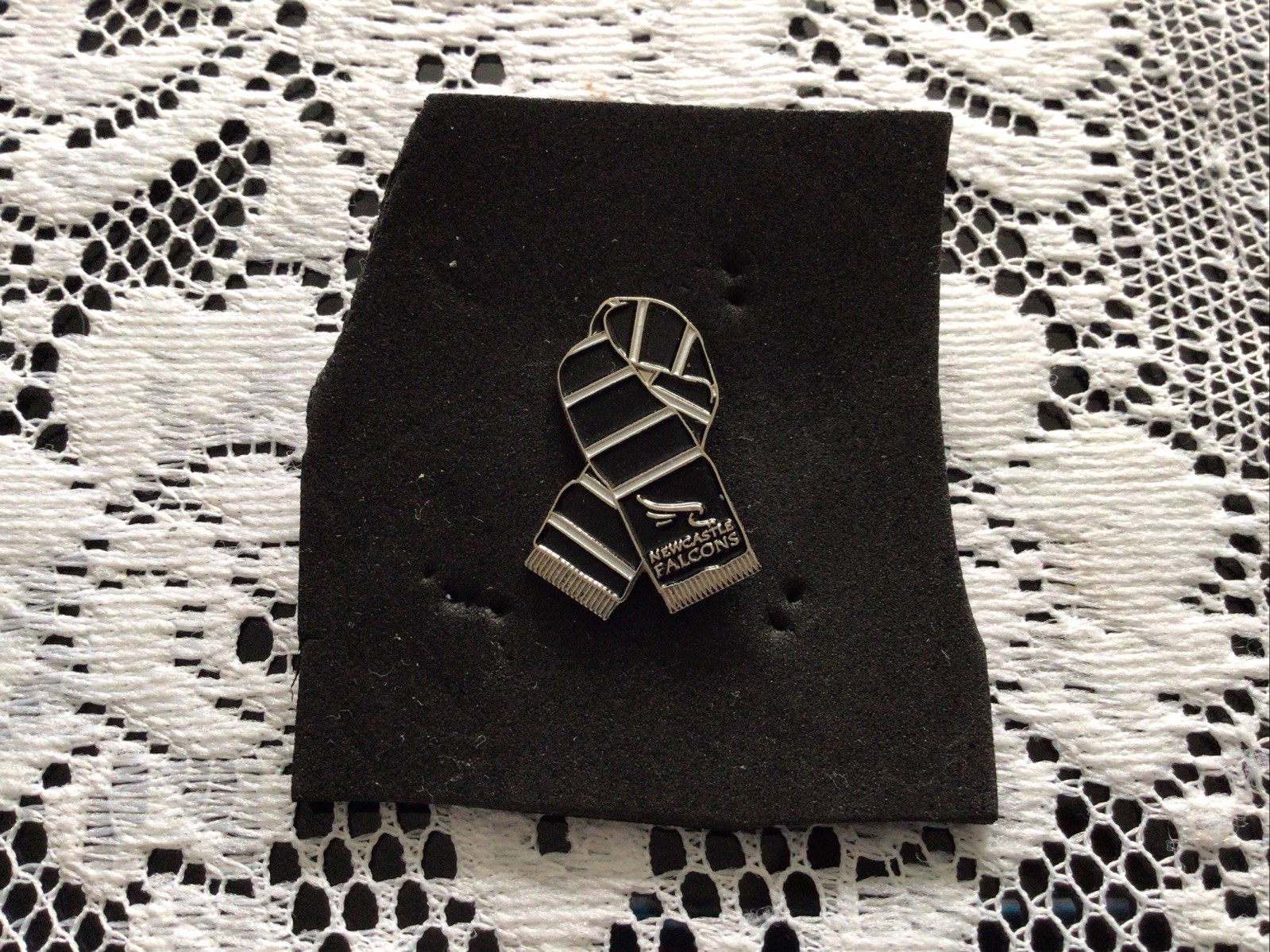 Newcastle Falcons Rugby Pin Badge for sale on Ebay