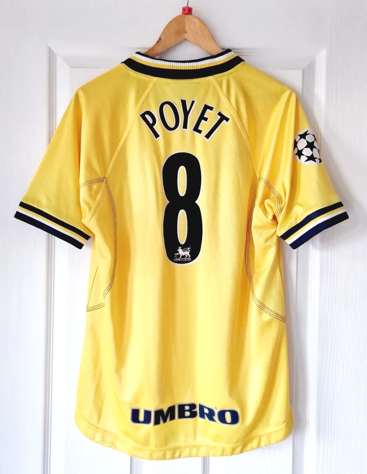 CHELSEA FC RETRO AWAY FOOTBALL SHIRT 1999/00 - YOUTH LARGE / ADULT SMALL - POYET for sale on Ebay