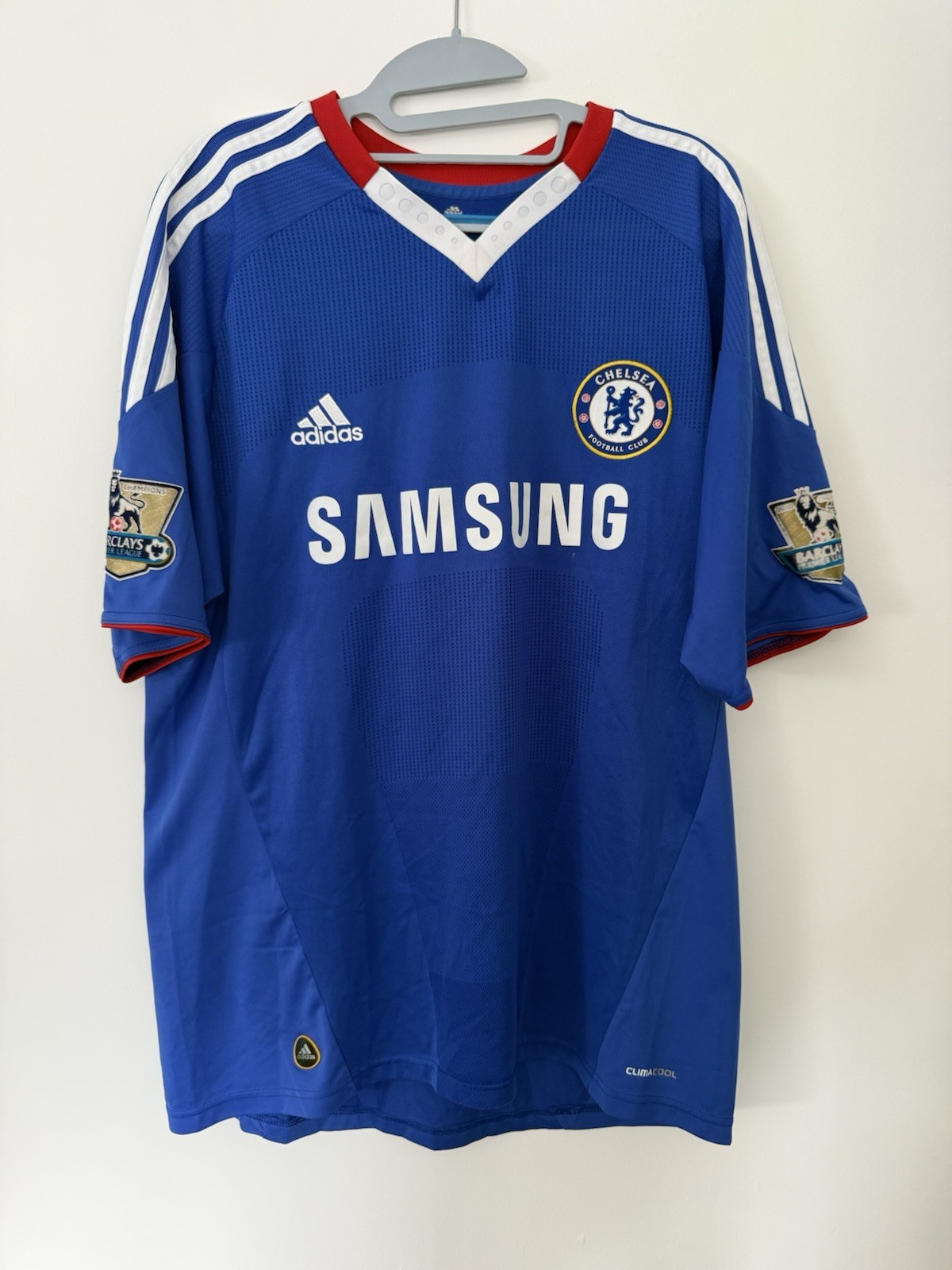 Chelsea FC 2010/11 Adidas Home Shirt Size L Torres 9 On Back for sale on Ebay