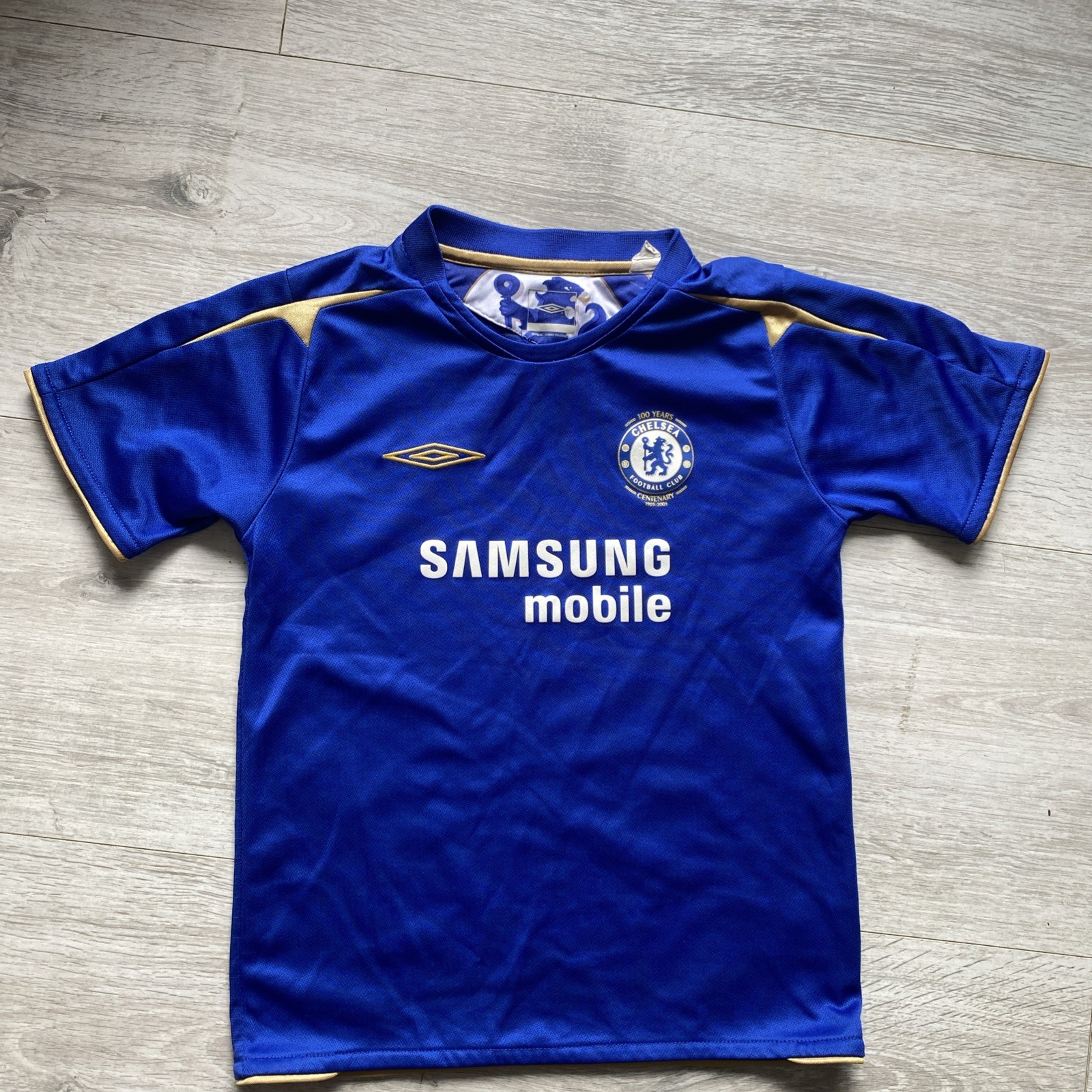 CHELSEA 2005/06 Centenary Home Football Shirt SMALL UMBRO ORIGINAL Vintage for sale on Ebay