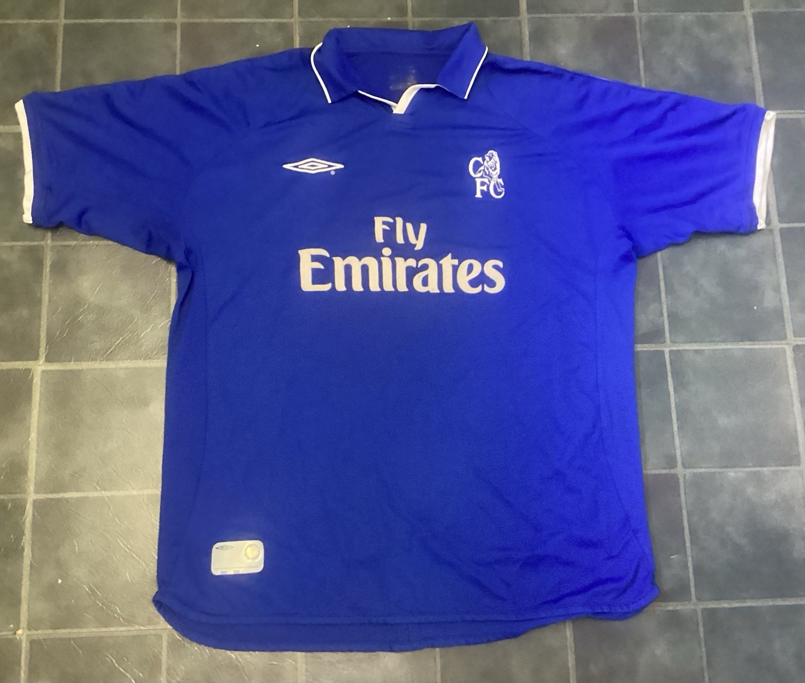 Original Chelsea 2001-03 Home Football Shirt By Umbro.Size X-Large (South Africa for sale on Ebay