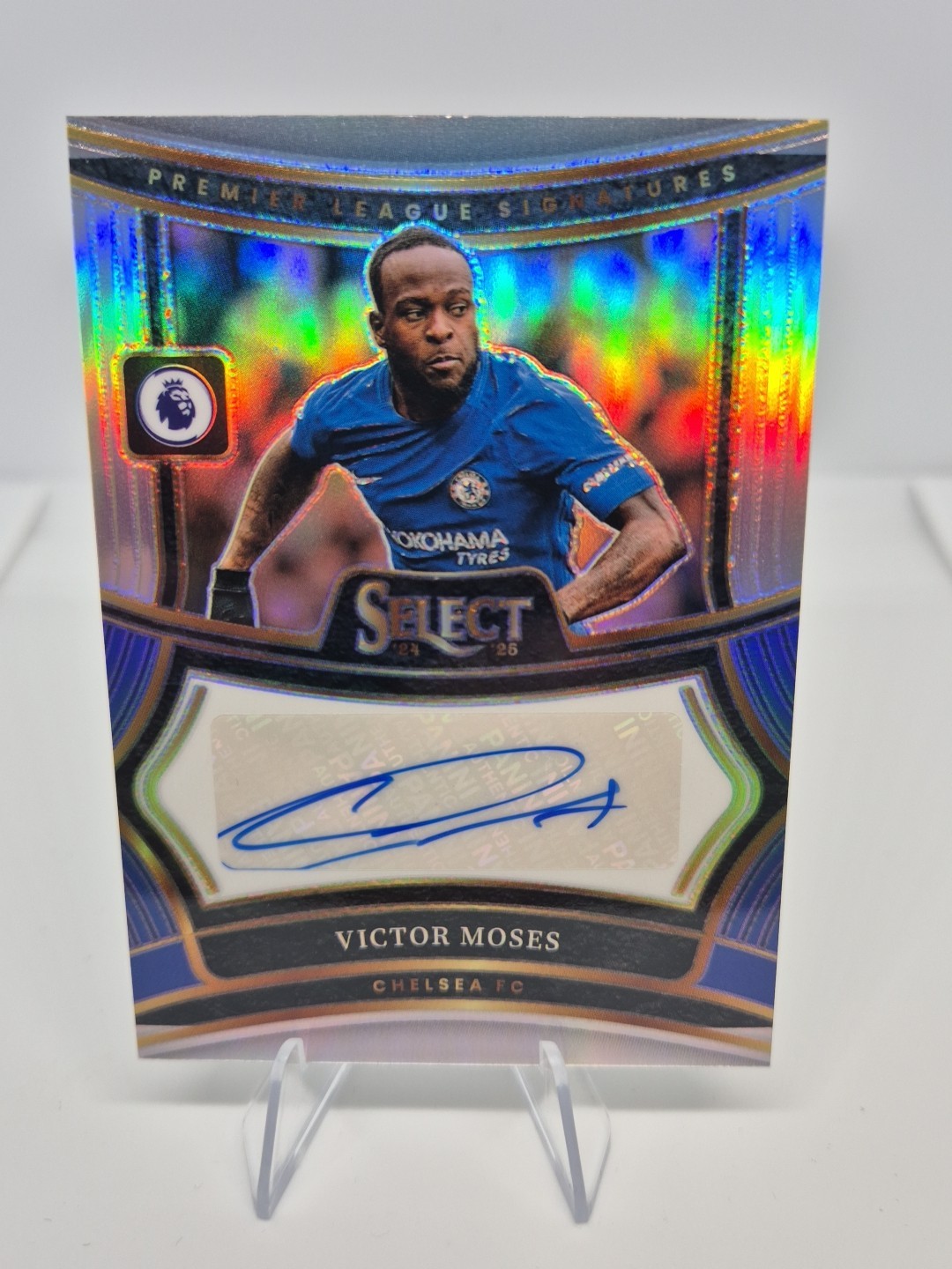 Victor Moses Auto SP,  2024-25 Panini Select Premier League Prizm, Chelsea FC 24 for sale on Ebay