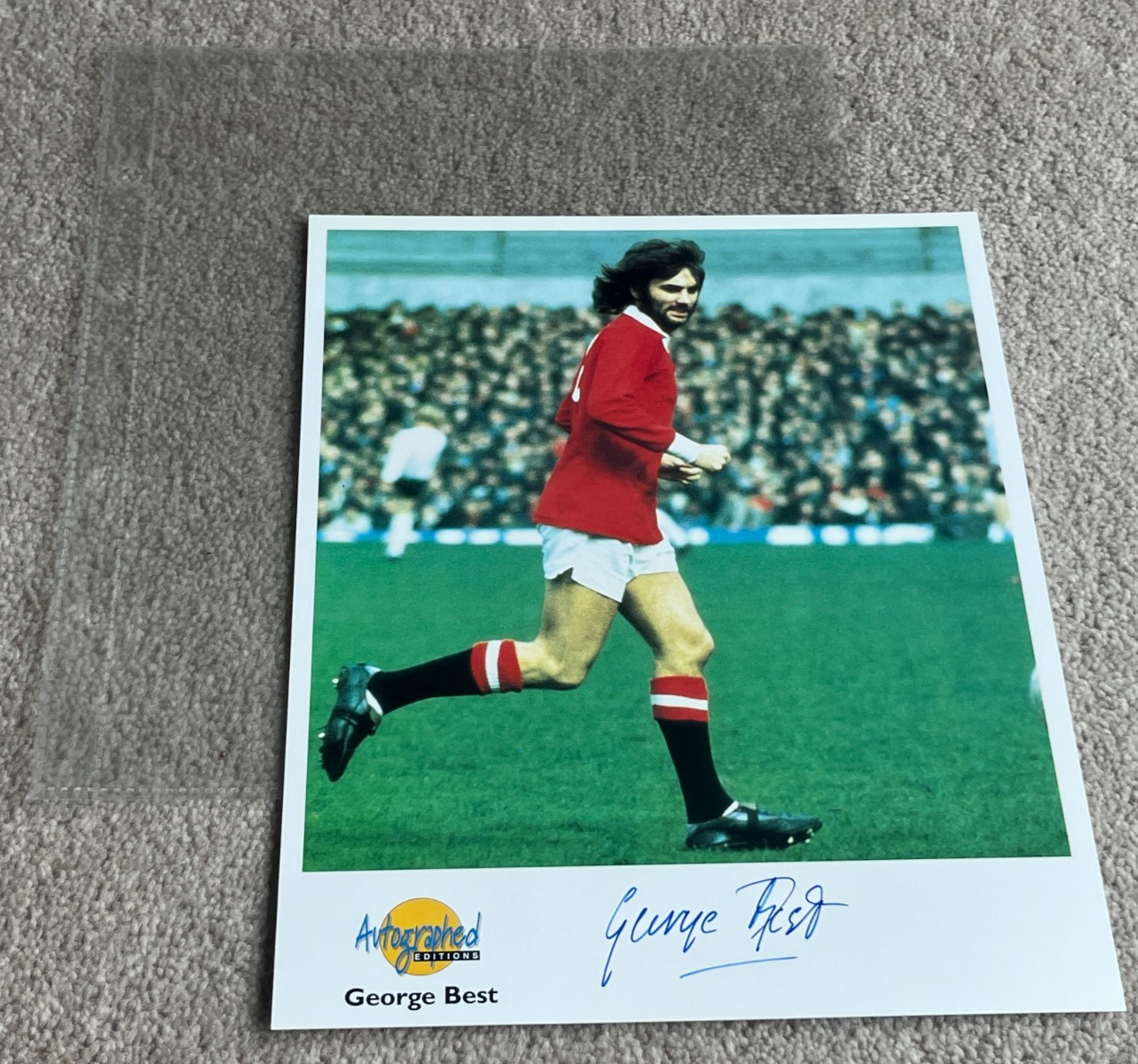 George Best Manchester United Autographed Editions card by Westminster for sale on Ebay