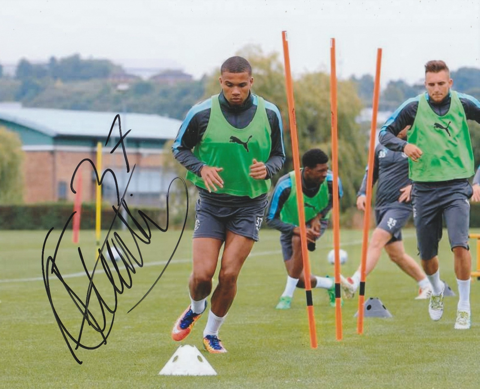 Frankie Musonda [Luton Town] Signed 10x8 Colour Photo for sale on Ebay