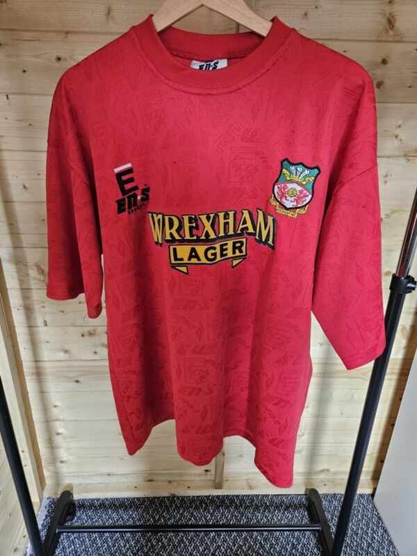 Rare Original Wrexham AFC 1996/1997 Home Shirt ENS WREXHAM LAGER LARGE for sale on Ebay