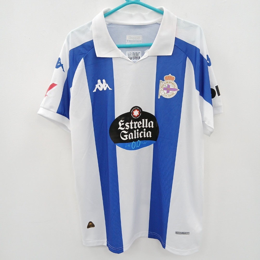Kappa Deportivo La Coruña Football Shirt XL Home 2024 25 Blue White NWT Mens RMF for sale on Ebay