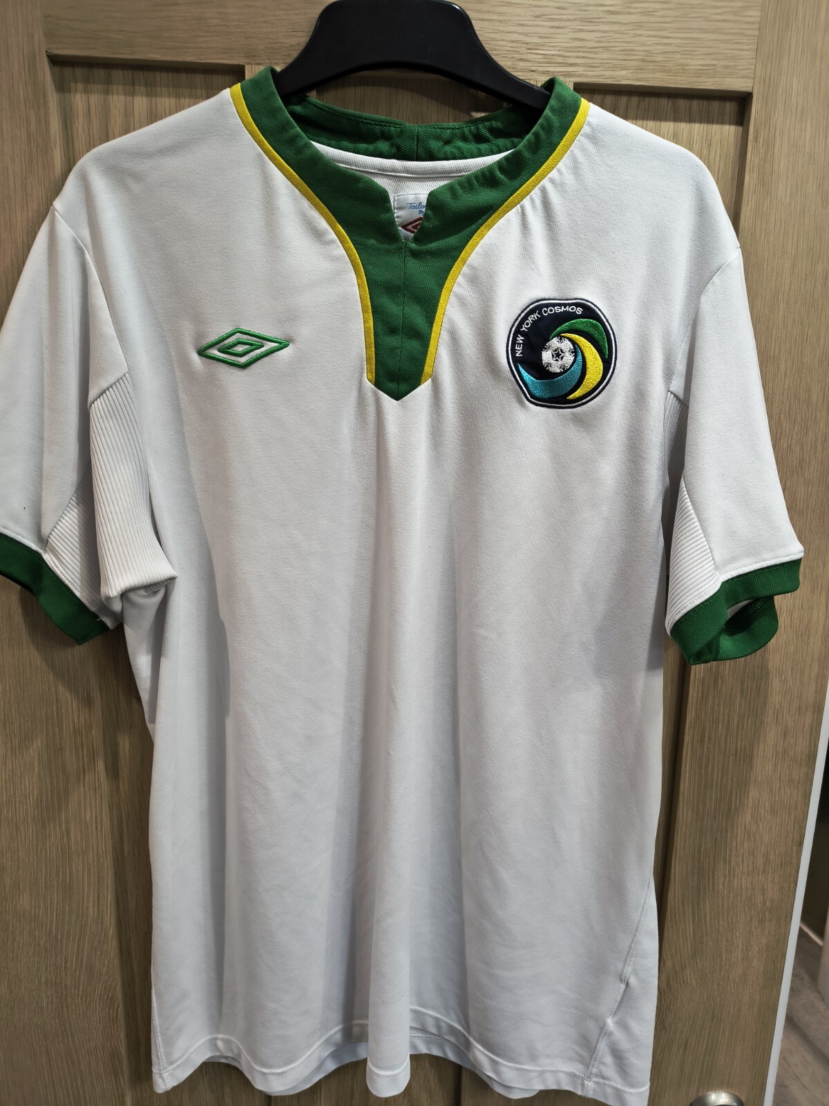 NEW YORK COSMOS 2011/2012 HOME FOOTBALL SHIRT - LARGE (44”) for sale on Ebay
