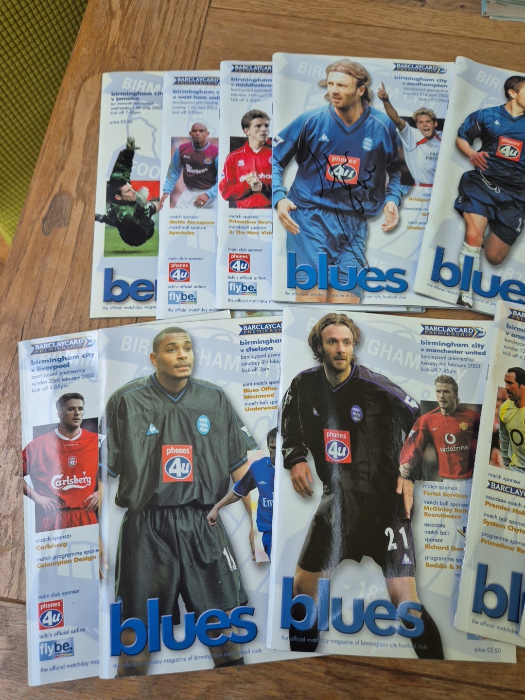 22 DIFFERENT BIRMINGHAM CITY Home Programme's 2002/03 Season With 2 Tickets for sale on Ebay