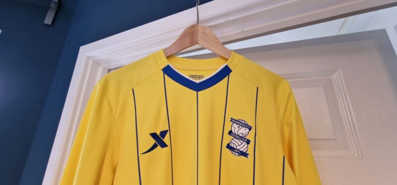 Birmingham City Away Shirt 2021/2 Long Sleeved Yellow S Mint Condition for sale on Ebay