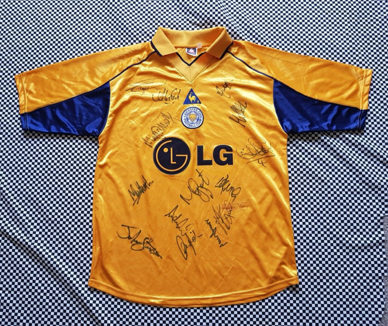 Leicester City Football Club LG Le Coq Sportif Signed Shirt 42 44 for sale on Ebay