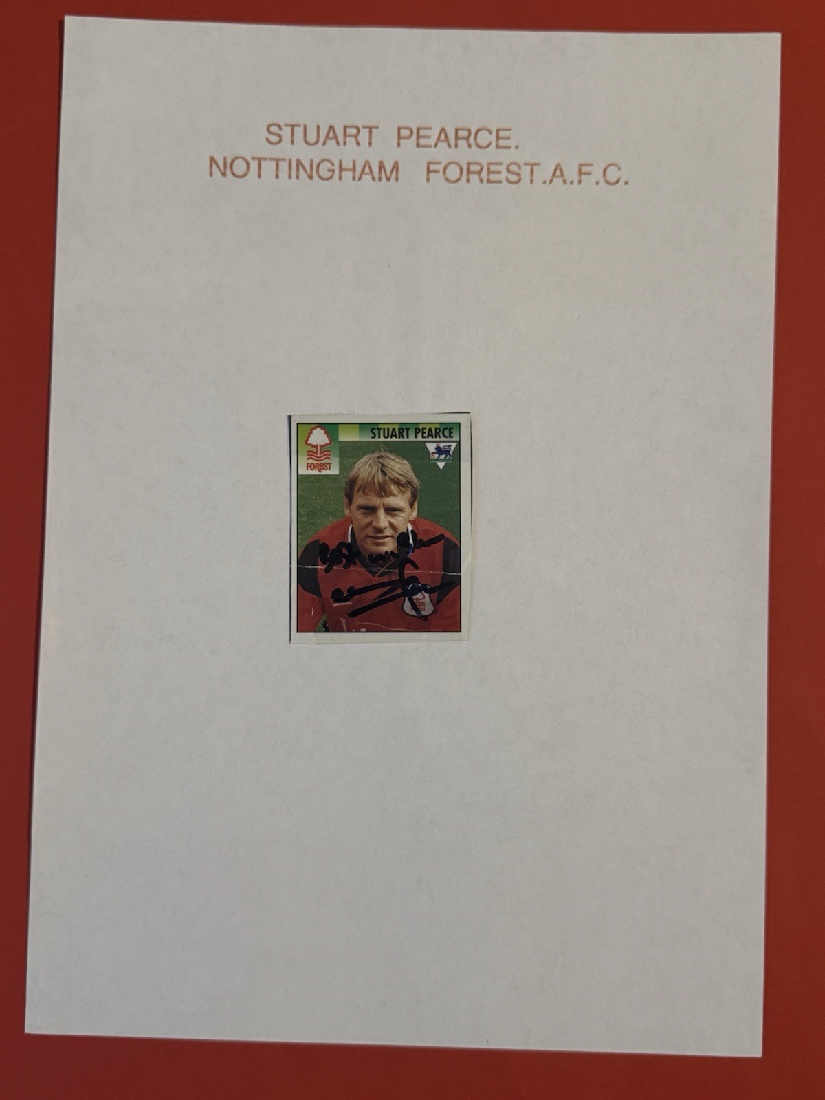 Stuart Pearce - Nottingham Forest Fc Signed Picture for sale on Ebay