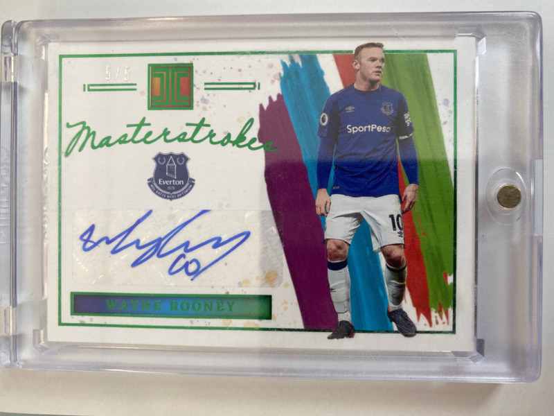 PANINI IMPECCABLE PREMIER LEAGUE 21/22 WAYNE ROONEY EVERTON AUTO 5/5. for sale on Ebay