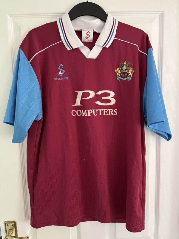 Burnley Super League 1999/00 Home shirt. Adults Large. 4 Signatures for sale on Ebay