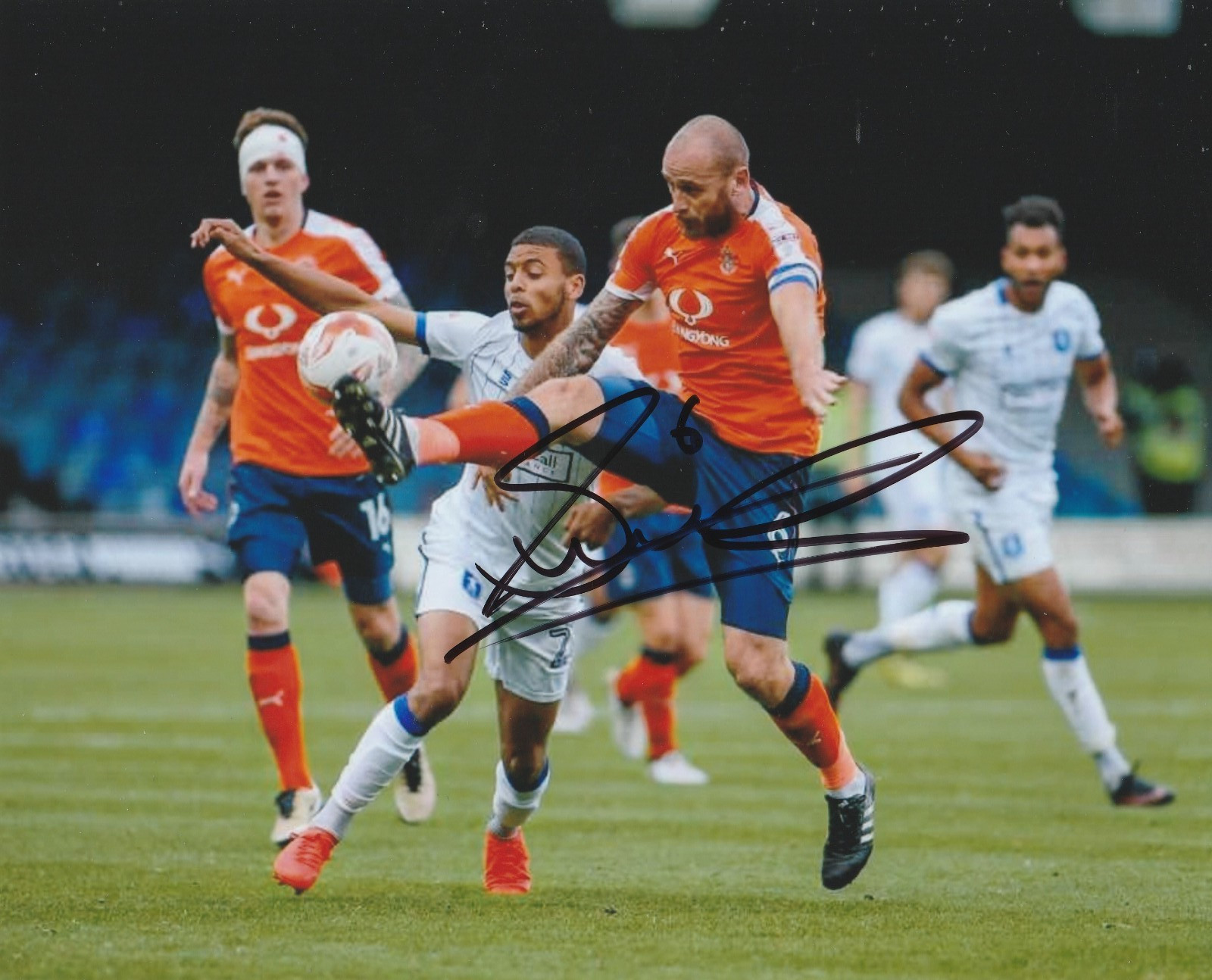 Scott Cuthbert [Luton Town] Signed 10x8 Colour Photo for sale on Ebay