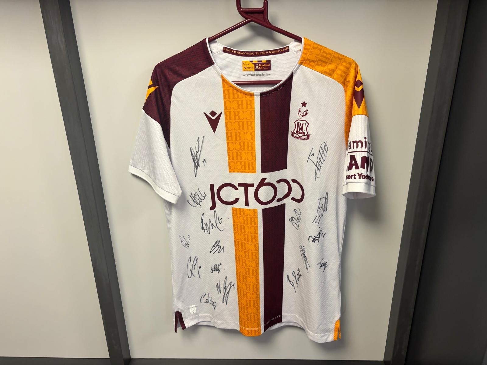 Bradford City 2024/25 | Away Kit Shirt | Signed for sale on Ebay